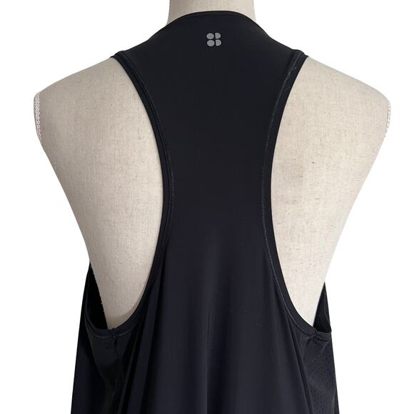 Sweaty Betty Explorer Ace Midi Dress Black Large Athleisure Minimalist Style - Picture 8 of 11